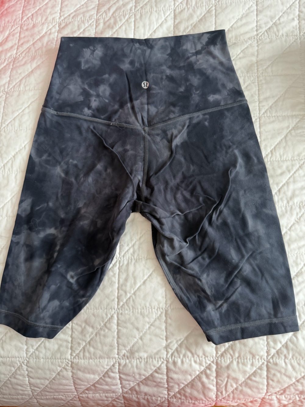 lululemon athletica Black Smoke Tie-Dye High-Rise Athletic Shorts